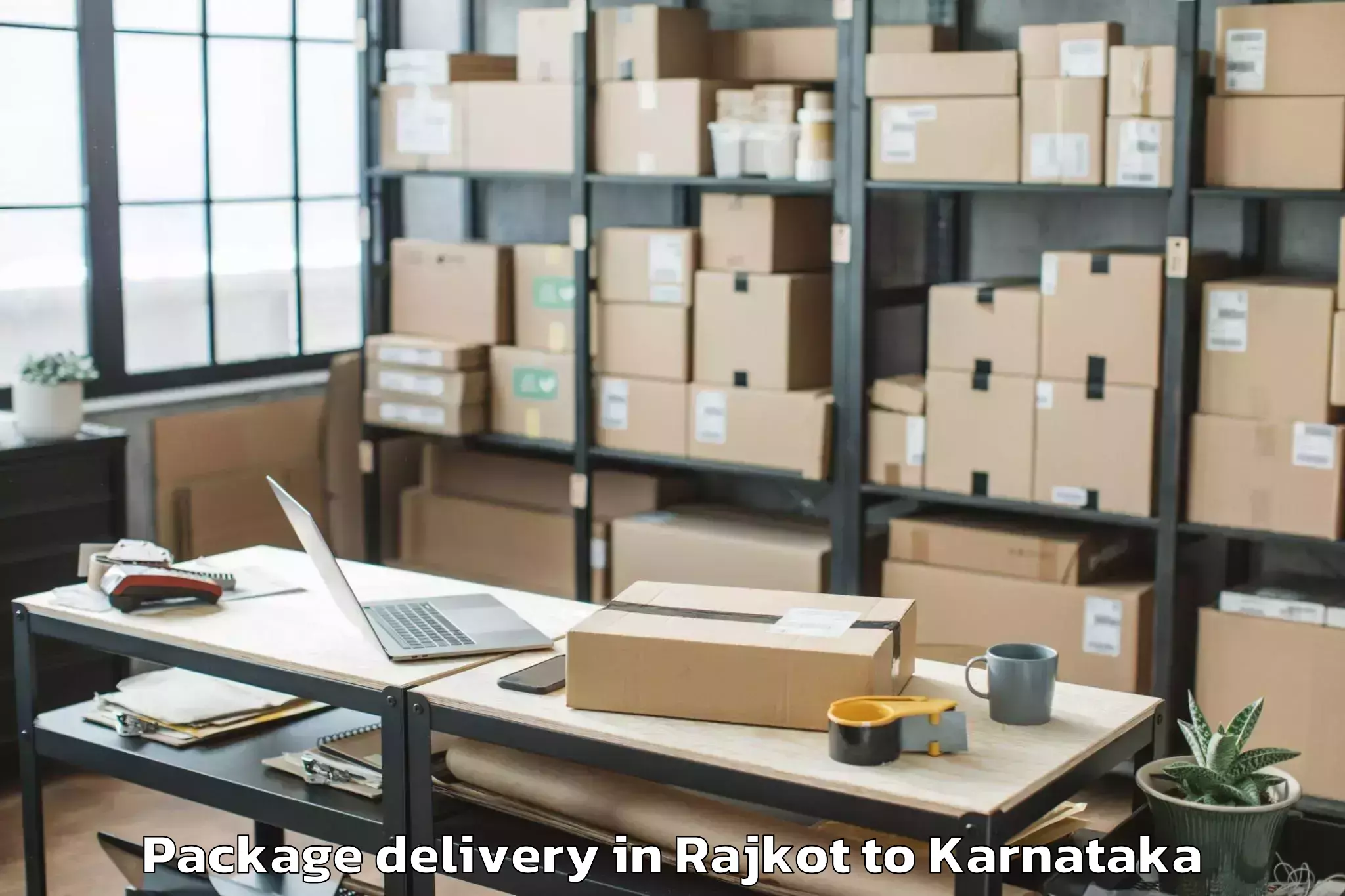 Get Rajkot to Bajpe Airport Ixe Package Delivery